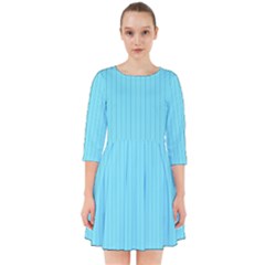 Arctic Blue & Black -  Smock Dress by FashionLane