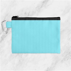 Arctic Blue & Black -  Canvas Cosmetic Bag (medium) by FashionLane