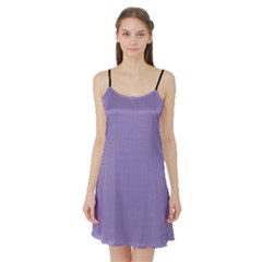 Bougain Villea Purple & Black - Satin Night Slip by FashionLane