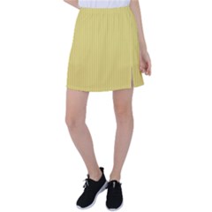 Arylide Yellow & Black - Tennis Skirt by FashionLane