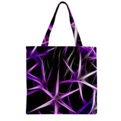 Neurons Brain Cells Imitation Zipper Grocery Tote Bag by HermanTelo
