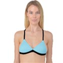 Blizzard Blue & Black - Reversible Tri Bikini Top View3