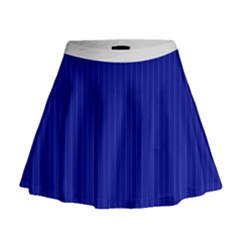 Admiral Blue & White - Mini Flare Skirt by FashionLane