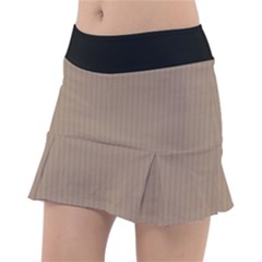 Beaver Brown & Black - Tennis Skorts by FashionLane