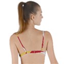Seychelles flag Tie Up Cut Bikini Top View2