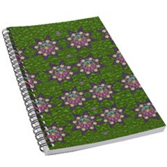 Star Over The Healthy Sacred Nature Ornate And Green 5 5  X 8 5  Notebook by pepitasart