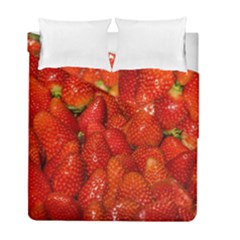Colorful Strawberries At Market Display 1 Duvet Cover Double Side (full/ Double Size) by dflcprintsclothing