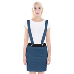 Aegean Blue - Braces Suspender Skirt by FashionLane