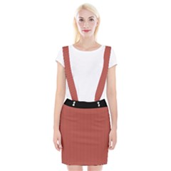 Blush Red - Braces Suspender Skirt by FashionLane