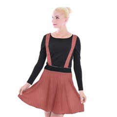 Blush Red - Suspender Skater Skirt by FashionLane