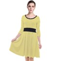 Harvest Gold - Quarter Sleeve Waist Band Dress View1