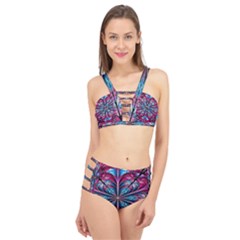 Fractal Flower Cage Up Bikini Set by Sparkle