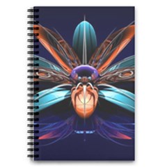 Fractal Flower 5 5  X 8 5  Notebook by Sparkle