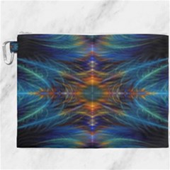Fractal Flower Canvas Cosmetic Bag (xxxl) by Sparkle