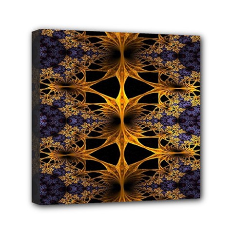 Fractal Flower Mini Canvas 6  X 6  (stretched) by Sparkle