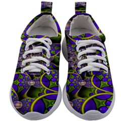 Fractalbubbles Kids Athletic Shoes by Sparkle