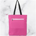 Brilliant Rose - Double Zip Up Tote Bag View2