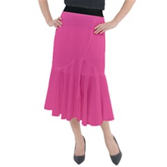 Brilliant Rose - Midi Mermaid Skirt by FashionLane