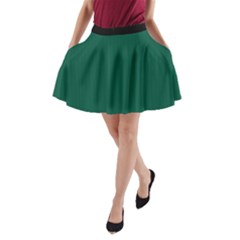 Christmas Green - A-line Pocket Skirt by FashionLane