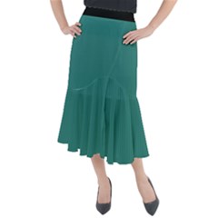 Celadon Green - Midi Mermaid Skirt by FashionLane