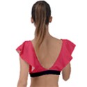 Red Salsa - Plunge Frill Sleeve Bikini Top View2