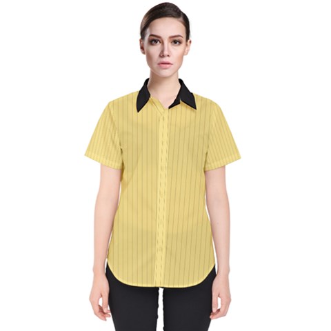 Jasmine Yellow - Women s Short Sleeve Shirt by FashionLane