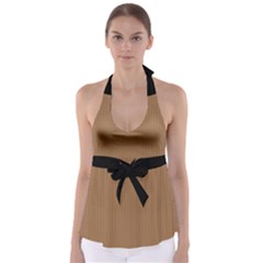 Bone Brown - Babydoll Tankini Top by FashionLane
