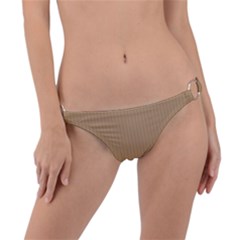 Wood Brown - Ring Detail Bikini Bottom by FashionLane