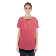 Valentine Red - Skirt Hem Sports Top by FashionLane