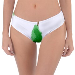 Pear Fruit Watercolor Painted Reversible Classic Bikini Bottoms by Mariart