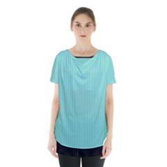 Tiffany Blue - Skirt Hem Sports Top by FashionLane