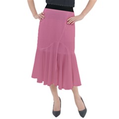 Aurora Pink - Midi Mermaid Skirt by FashionLane
