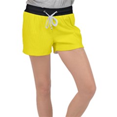Aureolin - Velour Lounge Shorts by FashionLane