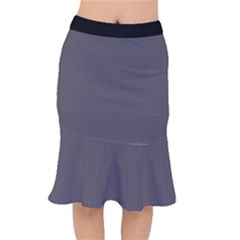 Dark Smoke Grey - Short Mermaid Skirt by FashionLane