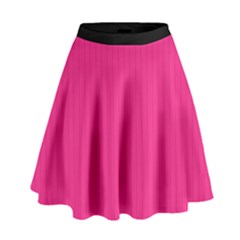 Deep Hot Pink - High Waist Skirt by FashionLane