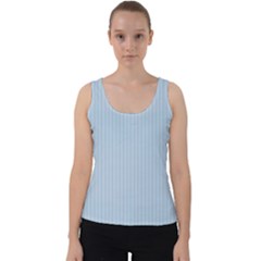 Beau Blue - Velvet Tank Top by FashionLane