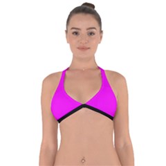 Fuchsia Pink - Halter Neck Bikini Top by FashionLane