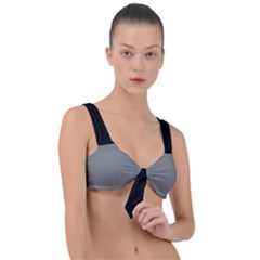 Just Grey - Front Tie Bikini Top by FashionLane
