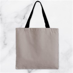Pale Grey - Zipper Grocery Tote Bag by FashionLane