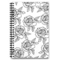 Line Art Black And White Rose 5.5  x 8.5  Notebook View1