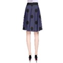Large Black Polka Dots On Astral Aura - A-Line Skirt View2