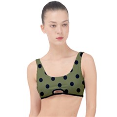 Large Black Polka Dots On Woodbine Green - The Little Details Bikini Top by FashionLane