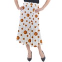 Tangerines Photo Motif Pattern Design Midi Mermaid Skirt View1