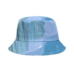 Online Woman Beauty Blue Inside Out Bucket Hat by Mariart