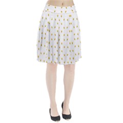 Bright Rose Motif Print Pattern Pleated Skirt by dflcprintsclothing