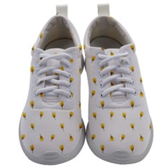 Bright Rose Motif Print Pattern Mens Athletic Shoes by dflcprintsclothing