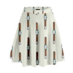 Watch Love High Waist Skirt by designsbymallika