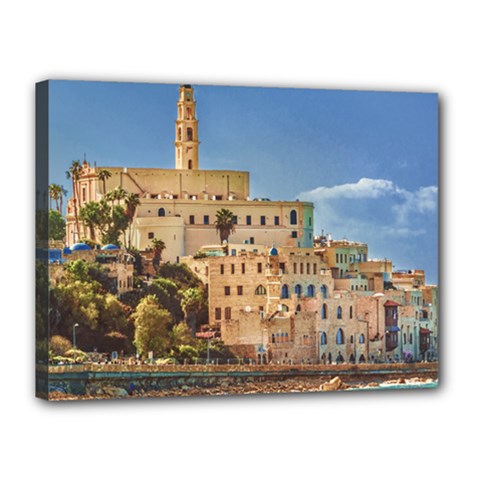 Old Jaffa Cityscape, Israel Canvas 16  X 12  (stretched) by dflcprintsclothing