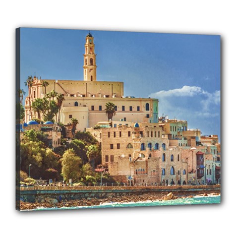 Old Jaffa Cityscape, Israel Canvas 24  X 20  (stretched) by dflcprintsclothing