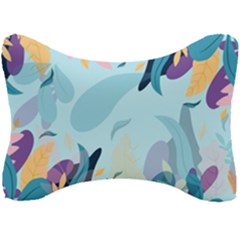 Nature Leaves Plant Background Seat Head Rest Cushion by Mariart